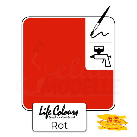 Elita LC070121-GL-015 Life Colours Rot glänzend 15 ml