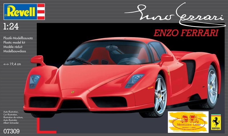 Revell 07309 Ferrari - Enzo Ferrari · Revell Bausatz Maßstab 1:24 Niveau Skill 4