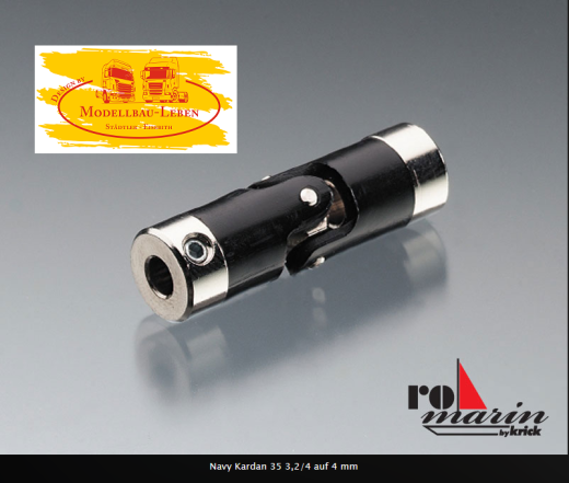 Krick RO1596 Navy Kardan 35 - 3.2 - 4 mm auf 4 mm - Kreuzgelenk
