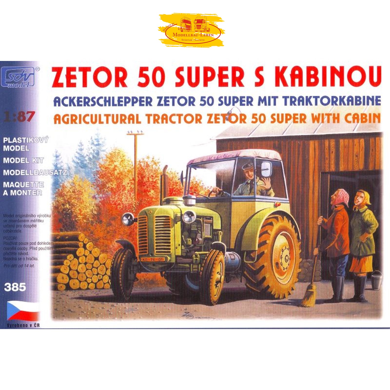 SDV Model 10385 Bausatz Zetor 50 Super mit Kabine Maßstab 1:87