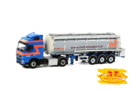 WSI 9627 Troll Volvo FH 12 - Tankauflieger - mit Kasten 1:50 reduziertes Modell