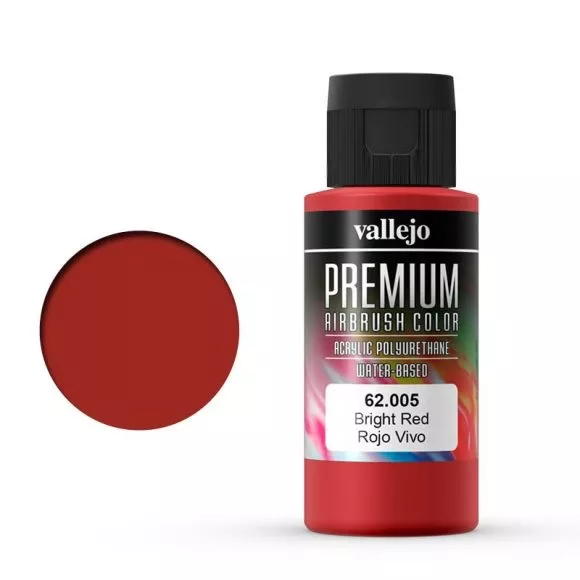 VP 62.005 Vallejo Premium: Bright Red (Polyu.) (60ml)