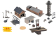 Faller 120296 - H0 Ausgestaltungs-Set Bahnbetrieb, Bausatz, Neu, OVP 1:87