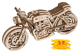 Krick 24840, 12889 Wooden City Motorrad Cafe Racer 3D-tec Holz Bausatz
