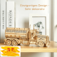 WC-PH-1386 - 3D Puzzle Holz Bausatz Lasercut Fuel Tank Truck US LKW Hauber Tankwagen 307 Teile