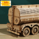 WC-PH-1386 - 3D Puzzle Holz Bausatz Lasercut Fuel Tank Truck US LKW Hauber Tankwagen 307 Teile