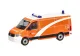Herpa 098267 Volkswagen VW Crafter Kasten Flachdach Berliner Feuerwehr GW-RettMat Gerätewagen Rettungsmaterial 1 Stück 1:87