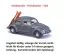 Busch 52965 - VW Käfer Ovalfenster mit Skiträger, Bj. 1955 , H0 Modell 1:87 Neu & OVP, 1 Stück, Sonderpreis, Sale, reduziertes Modell, Schnäppchen, Preisknaller