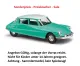 Busch 48020 H0 PKW Modell Citroën DS19 zweifarbig, grün/weiß, H0 Modell 1:87 Neu & OVP, 1 Stück, Sonderpreis, Sale, reduziertes Modell, Schnäppchen, Preisknaller