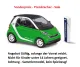 Busch 46225 - Smart Fortwo Coupé grün Electric drive, Baujahr 2012 , H0 Modell 1:87 Neu & OVP, 1 Stück, Sonderpreis, Sale, reduziertes Modell, Schnäppchen, Preisknaller