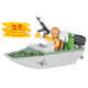 Cobi 2154 Small Army Shark Patrol Boat 60 Teile + 1 Figur