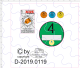 D-2019.0119 - Aufklebersatz KÜS, TÜV Plaketten, Umweltplakette 1:14,5 Tamiya