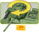 Cobi 2542 Hc WWII Panzer T 34-85, 668 Teile + 1 Figur
