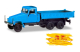 Herpa 308670 - IFA G5 Dreiseitenkipper, blau Geänderte Kabine und neuer Aufbau 1:87