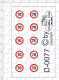 D-0077 Begrenzungsschild 70km/h 10 Stück Decalsatz 1:87