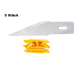 Krick 420002 Scalpell Messer Klingen spitz B2 - 5 Stück