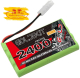 GOLDBAT RC Battery 2400 mAh 9.6 V NiMH Akku Racing Pack für RC Modelle Flugzeug, Boote, Auto, High P