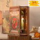 Cutefun BK01 - Miniatur Haus Book Nook Holzpuzzle Butterfly Art Modellbausätze mit LED-Licht