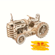 LK-401 Robotime - 3D Holz Puzzle - Montage-Modellbausatz, Kreatives Bastel - Traktor 135 Teile
