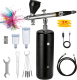 Airbrush Set mit Kompressor, Schnurloses Mini Wiederaufladbare Air Brush Kit