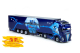 Tekno 074050A Volvo FH04 Globetrotter XL Spedition IFL mit Kühlkoffer Auflieger 1:50
