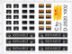 D-2020.1002 - Decalsatz Renault Schmutzlappen klein 3 verschiedene Arten 20 Paar + 6 große 1:87