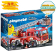 Playmobil 9463 - City Action Feuerwehr-Leiterfahrzeug mit Licht und Sound 89 Teile