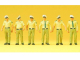 Preiser 10340 Polizisten in Sommeruniform 6 Figuren Polizei Polizist H0 Neu