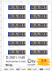 D-2021.1145 Frei wählbare Wunsch Kennzeichen für E Autos 12 verschiedene 1:87 Decal