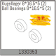 Absima 1330353 Kugellager 8 x 16,5 x 5 - 2 Stück
