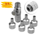 1/8&quote; BSP Schnellkupplung Adapter Airbrushpistole mit 4 x Airbrush Quick Kupplung