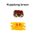 60765 - Kahlert Stecker / Kupplung für Krippe, Puppenstube 1 Stück