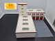 Z-0247 Lasercut Feuerwehr Feuerwache Gerätehaus Schlauchturm, 4er und 3er Fahrzeughalle 1:87