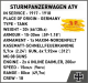 Cobi 2989 Historical Collection Great War Sturmpanzerwagen A7V Bausatz 840 Teile 2 Figur