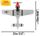 Cobi 5806 Top Gun Maverick P-51D Mustang™ Bausatz 265 Teile 1 Figur