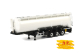 WSI 03-1011 White Line; Tank Powder Kipper - 3 achs Auflieger Weiß 1:50