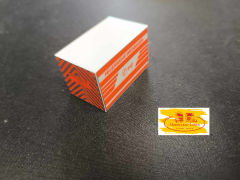 Herpa 0076 - 2650175 x Kofferaufbau Feuerwehr Wiesbaden 40 x 26 x 25 mm für Sprinter, Crafter Transp