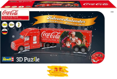 Revell 01041 Adventskalender 2022 Coca-Cola Truck 3D Puzzle Stecksystem ab 12 Jahre NEU
