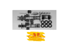 Herpa 082181 Fahrgestell Scania Hauber 142 / 143 - 3 achs Inhalt: 2 Stück