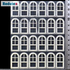 Redutex 087P0111 Fenster / Türen Version 1 - 14 x 29 mm 24 Stück Scale H0 (1:87)