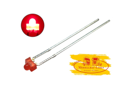 LED 1,8 mm rot diffus eingefärbt