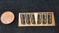 A-103, Ätzteil, Neusilber, Scania R09 / R13 Grillzierteile Nr.7