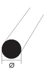 Krick 190859 - Plastruct MR-80 Rundstab 2x250mm 1 Stück