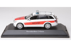 Schuco 04943 - Mercedes Benz C Klasse T Modell Notarzt - 1:43 neu in PC Vitrine OVP