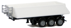Herpa 076548.001 Schmitz KippAufl. 3achs (weiß, Chassis schwarz) -Formneuheit -670300 -