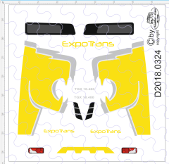 D-2018.0324 - Decalsatz MAN Yellow Lion Edition 1 Stück 1:87