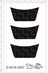 D-2018.0507 - Decalsatz Scania R M 09 Dachspoiler Decalsatz 3 Stück 1:87