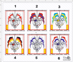 D-2018.0607 Länder Trailer Heck Decal 1 Stück 1:87 versch. Motive