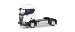 Herpa 309011 Scania CR XT Niederdach Bau-Zugmaschine 2-achs, weiß