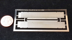 A-089-1, Ätzteil, Neusilber, Radkästen Riffelblech 3achs - 1 Paar